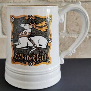 White Hart Stein Enoch Wedgwood Ye Olde Inn Large Mug Brewery Tankard Ren Faire